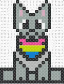 Pan Wolfie!!! - wolf,pansexual,pride,animal,cute,gray