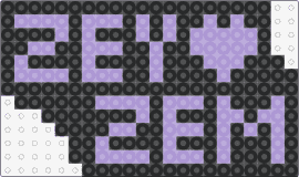 Zey/Zem - zey,zem,pronouns,pride,sign,text,purple,black