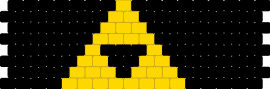 Triforce!! - triforce,legend of zelda,symbol,video game,black,yellow