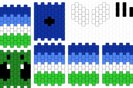 Minecraft bee (Gay) - green, purple