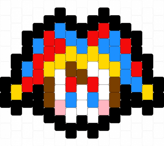 Pomni - cartoon, kandi charm, light blue, pomni, red, tadc, the amazing digital circus, tv show, yellow