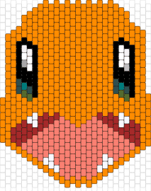 Charmander - charmander,pokemon,character,head,gaming,starter,orange