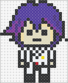 kokichi ouma :3 - kokichi ouma,danganronpa,character,chibi,video game,purple,white