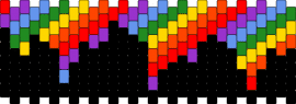 RAINBOW DRIPPIES!!!!!! - drippy,rainbow,dark,cuff,colorful,black,orange