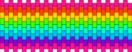 Pink rainbow - neon,rainbow,horizontal,cuff,bright,pink,teal