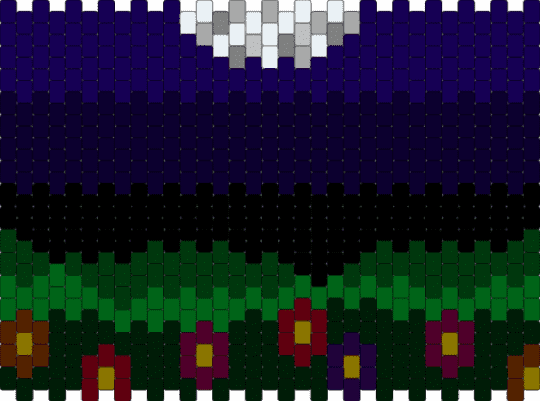 Night - black,green,brown,purple