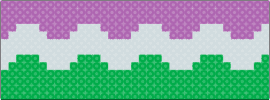 genderqueer wave - genderqueer,pride,wave,zig zag,purple,green