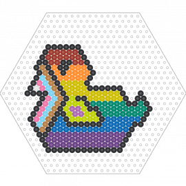 Intersex inclusive progressive pride flag duck - progress,pride,duck,colorful,community,support