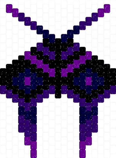 Space Moth - purple,black