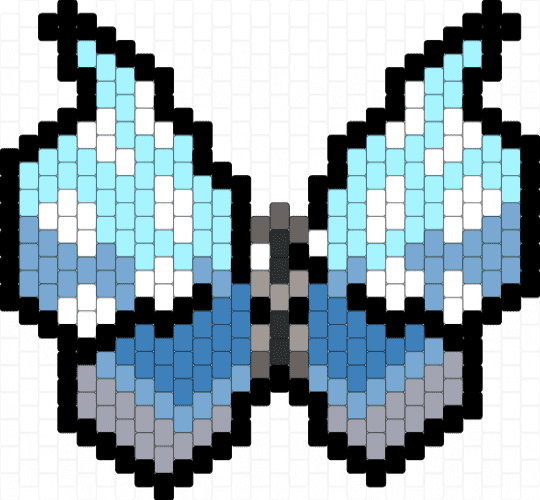 Tundra pattern vivillon - light blue