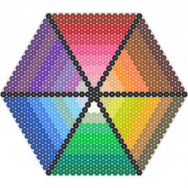 colour hexagon - gradient,hexagon,geometric,light,colorful,rainbow,purple,red,yellow,green,blue