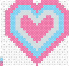 Pink blue and white heart - heart,love,valentine,pink,light blue