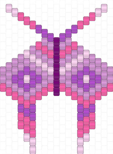 Pastel Moth - pink