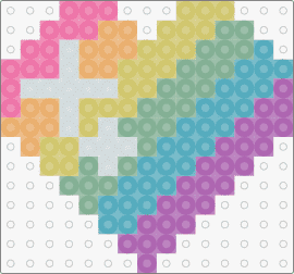 Rainbow pixel heart special effects edition - heart,rainbow,sparkle,pastel,glitter,shiny,love,valentine,colorful