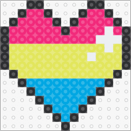 PANSEXUAL HEART!!!!!!!!!! - pansexual,heart,pride,pink,yellow,light blue