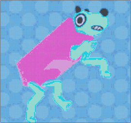 wobbledog eehehehehe - wobbledogs,video game,silly,blue,pink