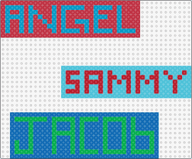 rhtn - name,text,signs,light blue,red,green,blue