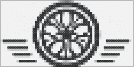 S.c. logo - wheel,logo,symmetry,classic,monochrome,rounded,geometric,black,white