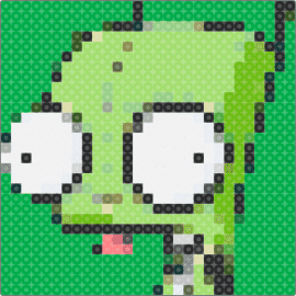 Gir - gir,invader zim,character,portrait,panel,cartoon,tv show,green