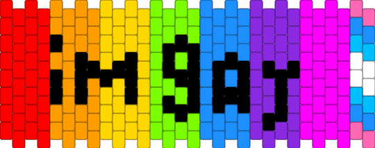 I’m gay - yellow,purple,colorful