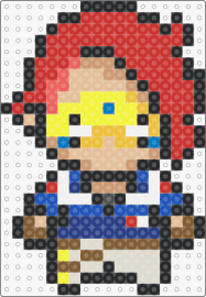 Party poison - party poison,mcr,superhero,my chemical romance,comic,band,music,chibi,character,red,blue,tan