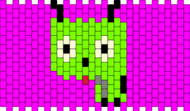 gir - gir,invader zim,character,cartoon,tv show,pink,green