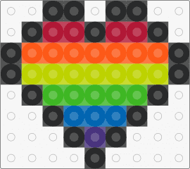 pride heart - pride,heart,rainbow,simple,black