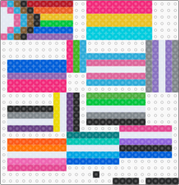 Pride flags - pink,yellow,gray,colorful