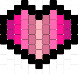 hart - heart,love,gradient,charm,stripes,pink