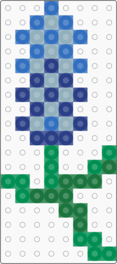 hyancinth - blue, green