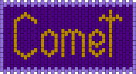 Door Sign #5 - comet,name,text,sign,purple