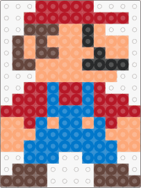 Mario - mario,nintendo,character,video game,retro,blue,red,tan