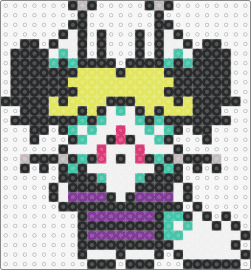 Glitzy - glitzy,character,chibi,purple,yellow