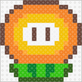 SuperMario_FireFlower - fire flower,mario,nintendo,video game,orange,green