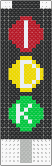 Traffic lights - black,red,yellow,green
