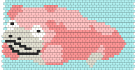 vvv wip - slowpoke,pokemon,character,gaming,pink,light blue