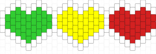 E k - hearts,green,yellow,red