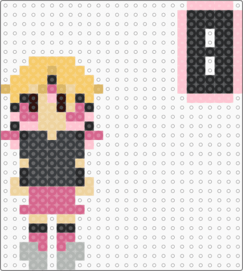 Clover (My OC/Sona) Standee - pink,beige