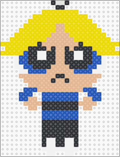Boomer (remake) - beadpattern, beige, boomer, cartoon, powerpuffgirls, yellow