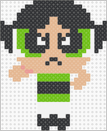 Buttercup - buttercup,powerpuff girls,beige,green,powerpuffgirls,cartoon,character,beadpattern