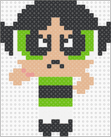 Buttercup - buttercup,powerpuff girls,superhero,character,cartoon,tv show,green,tan,black