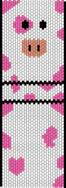 Strawberry milk cow bag part one - white,pink