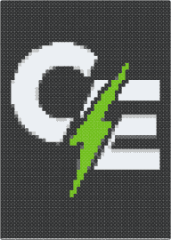 Collyear Electric - Super MIDI Peg - collyear electric,logo,lightning bolt,black,white,green