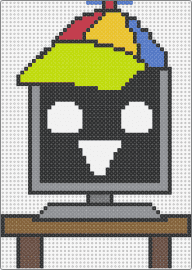 Mr fun computer - mr fun computer,sprunki,incredibox,video game,character,colorful,hat,face,green,black,gray,brown