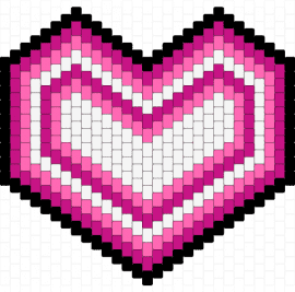 big heart - heart,love,valentine,charm,geometric,pink,white