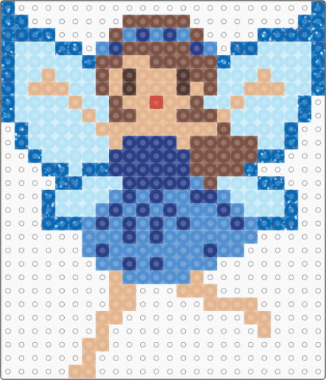 Fairy 2 - beige, blue, light blue