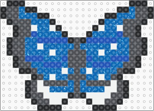 Polar Vivillon wings - blue, butterfly, gray, pokemon, polar, polar vivillon, vivillon