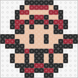 Trainer Kris - Pokemon Crystal (Red Color Glitch) - kris,pokemon,trainer,character,gaming,tan,red