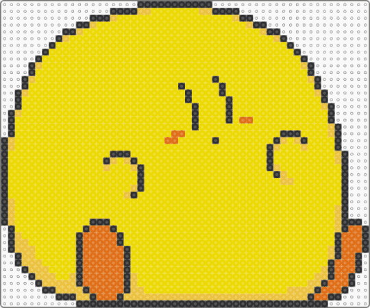 Manpuku Keeby - cute, fat, keeby, kirby, manpuku, nintendo, video game, yellow