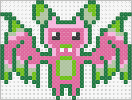 Watermelon Bat - bat,watermelon,cute,animal,winged,spooky,halloween,pink,green